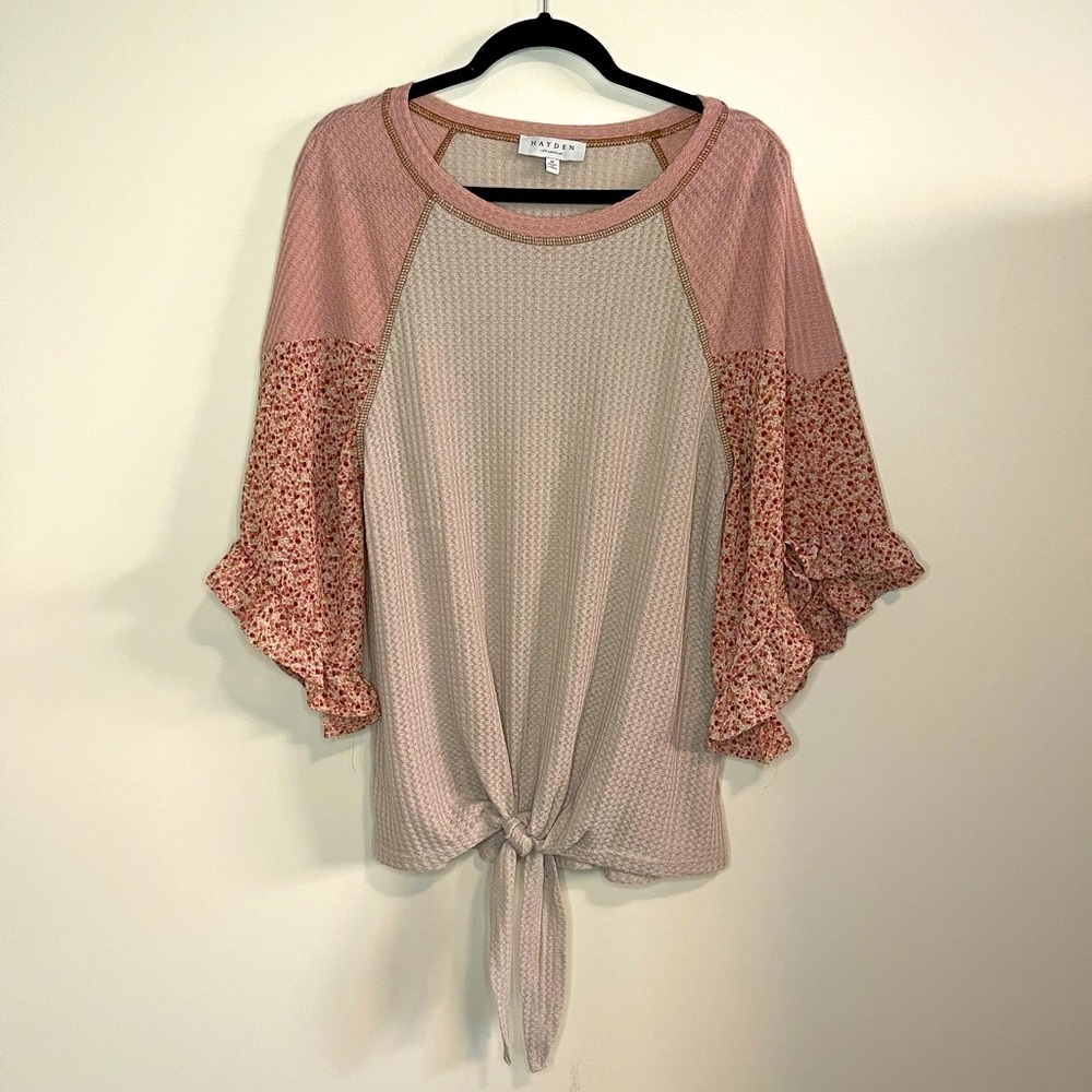 Hayden Contrast Sleeve Top